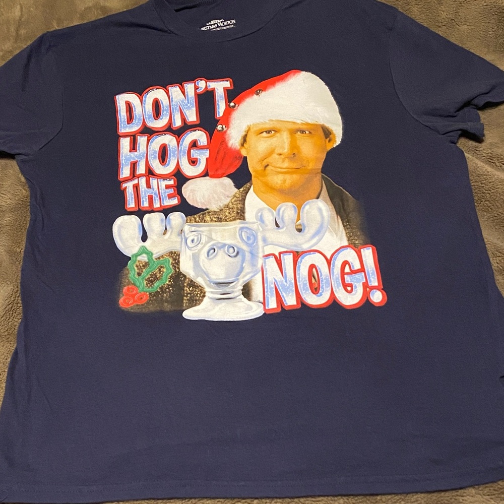 Festive Graphic Tee - Navy Blue❤️